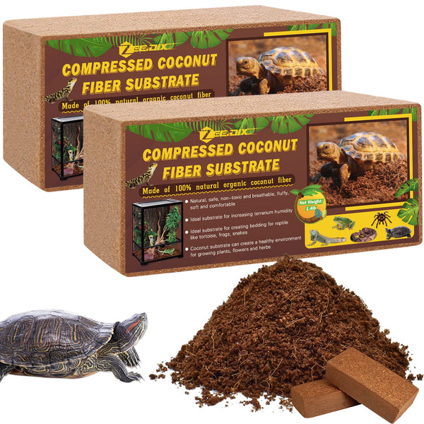 Snapklik.com : 2Pcs Compressed Coconut Fiber Substrate, 100% Organic