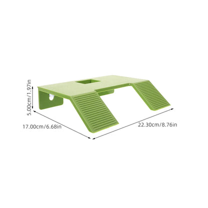 Turtle Basking Platform Small Green Wear Resistant Lightweight Plastic Stable Aquarium Reptile Rest Stand Floating Island