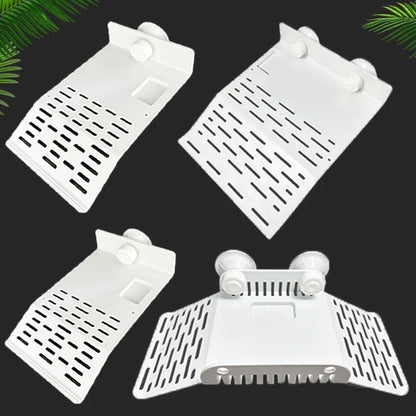 Turtle Basking Drying Resting Sun Platform Mat Dock, Climbing Ladder for Amphibians and Reptiles, Turtle Land Island Habitat